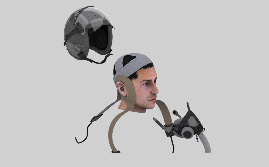 pressure mapping inside helmet