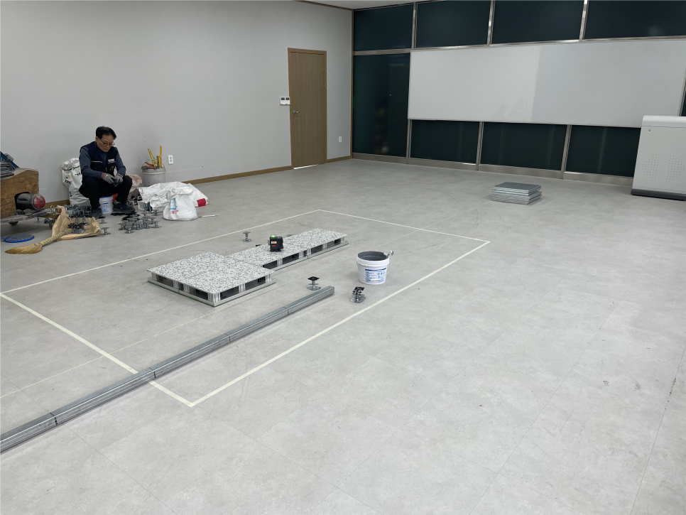 남부대학교 동작분석실 forceplate 힘판 위치 구성